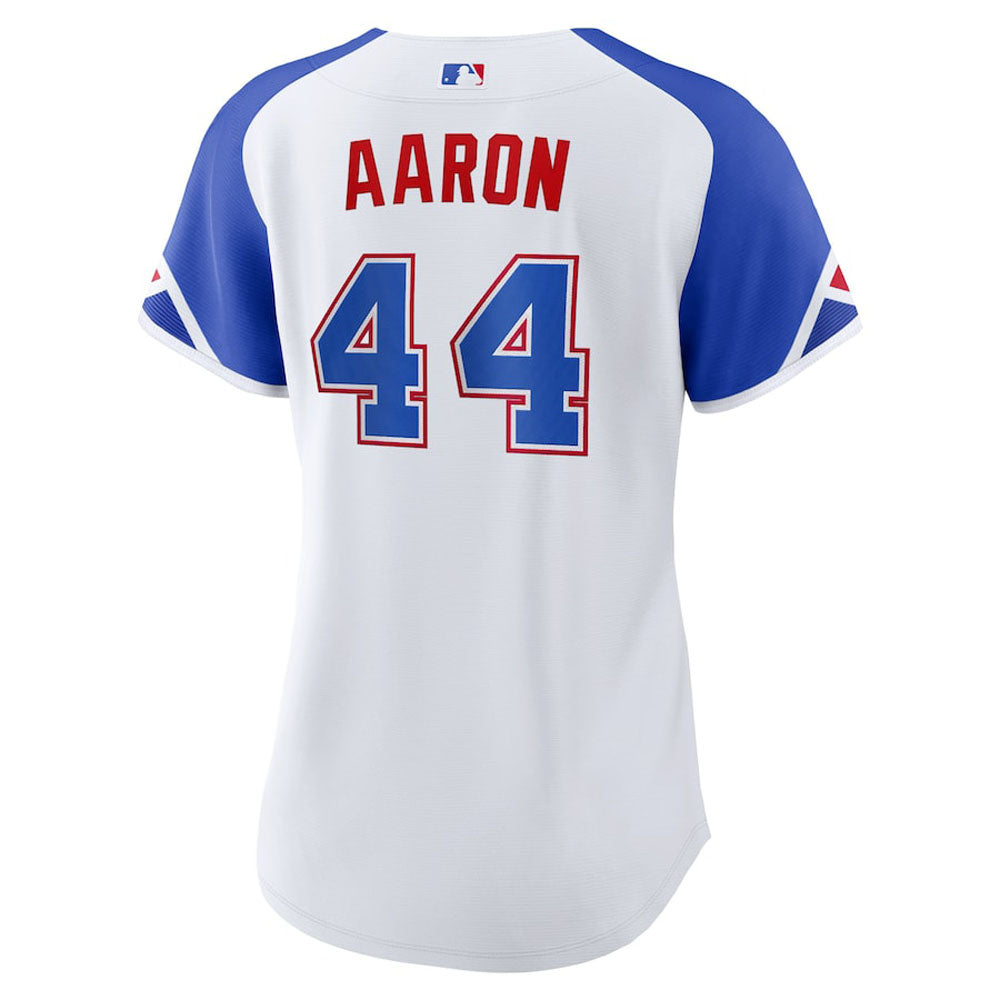 Women's Atlanta Braves Hank Aaron 2023 City Connect Replica Jersey - White