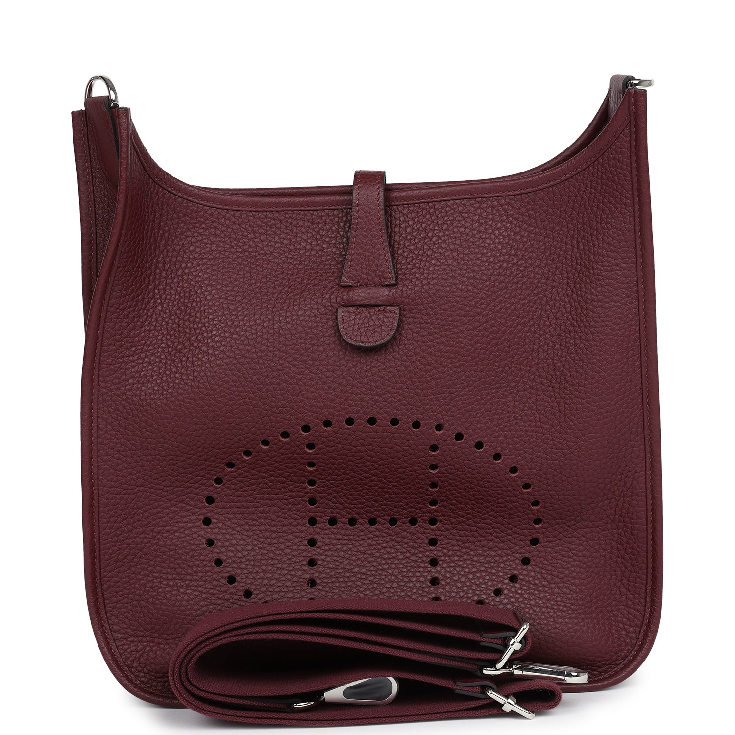 Evelyne III PM Bordeaux Clemence Palladium Hardware