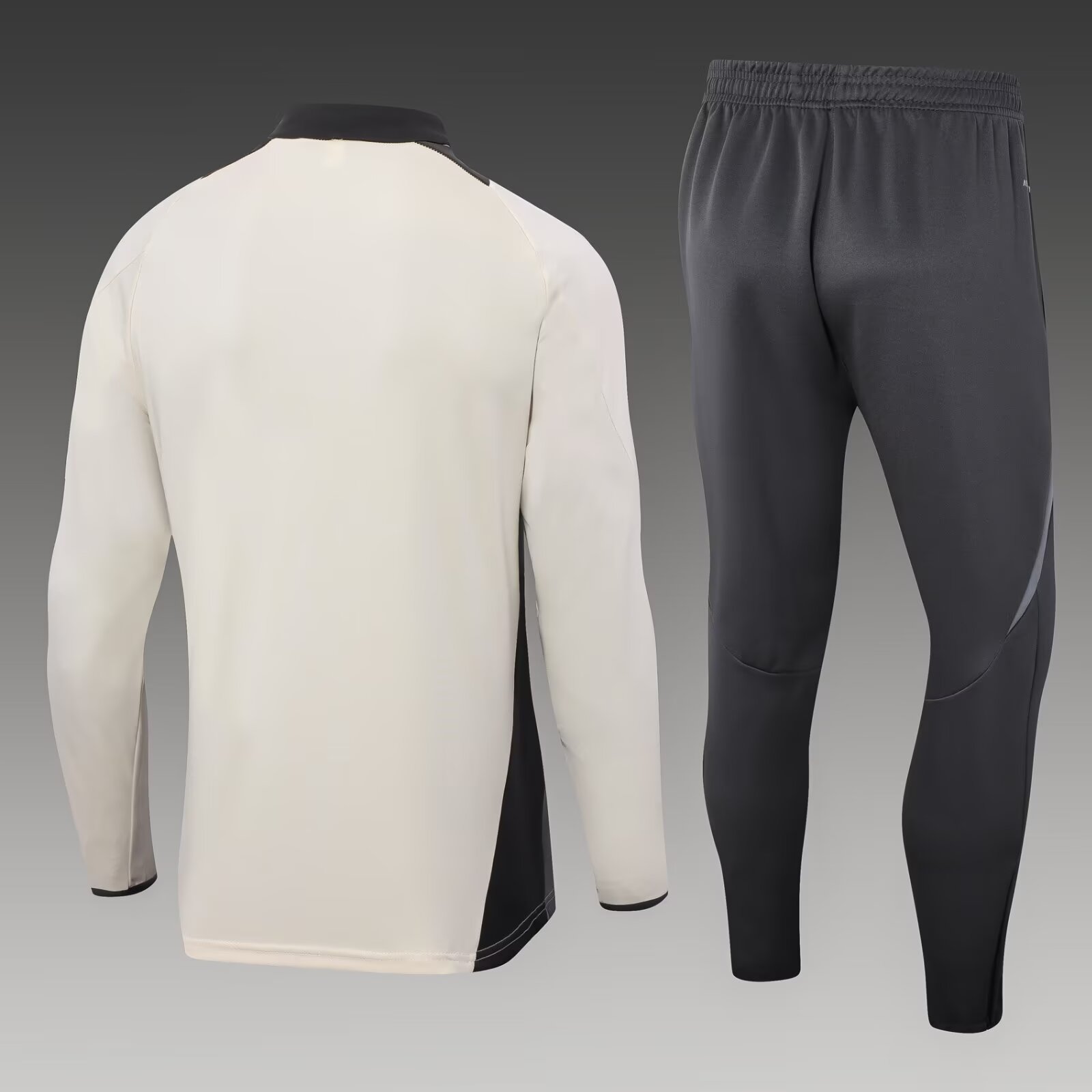 2024/2025 Real Madrid Half-Pull Training Suit Light Yellow Football Shirt 1:1 Thai Quality