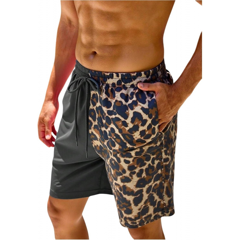 Men's Leopard Swim Trunks