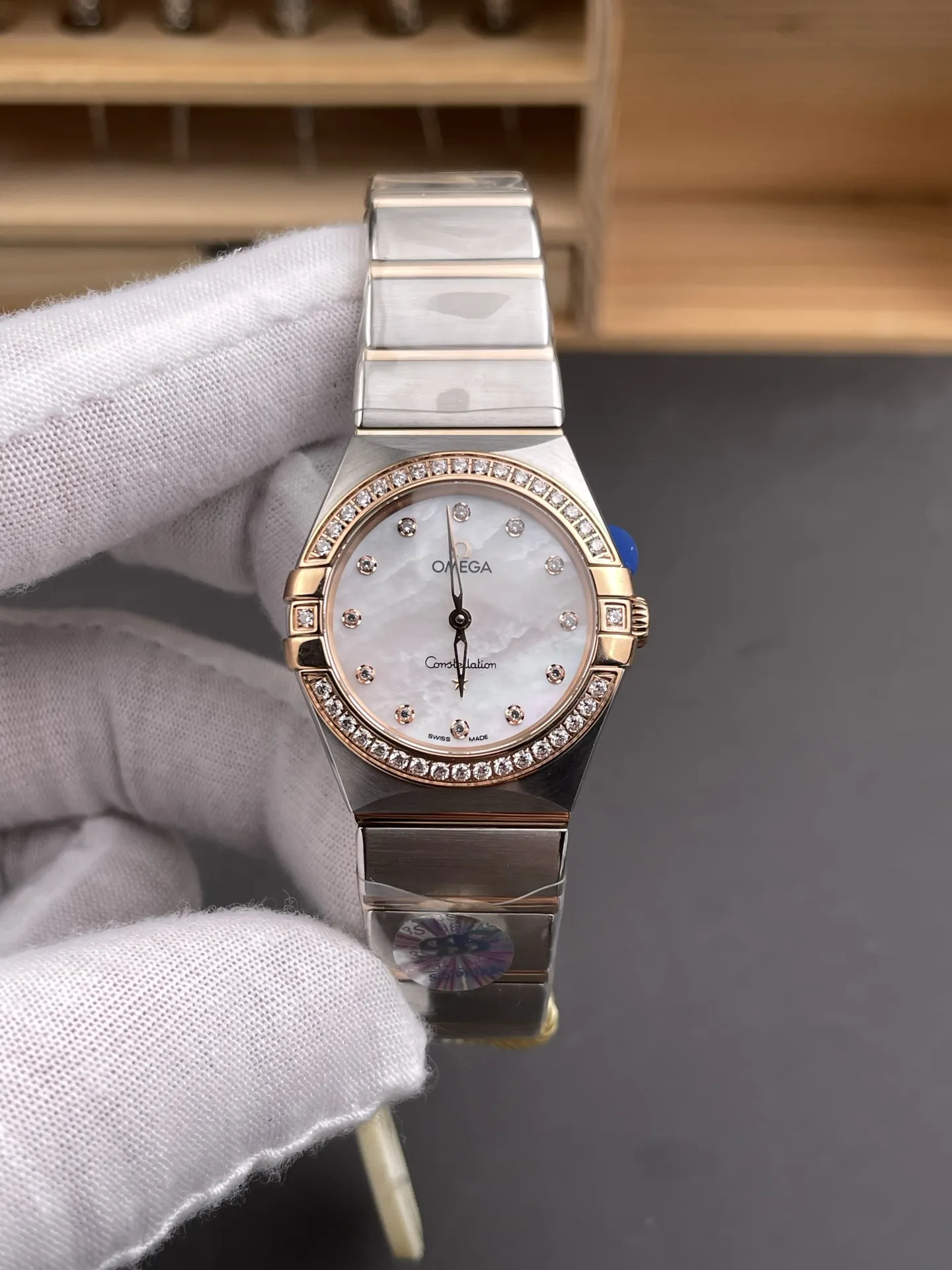 Omega Constellation Two-Tone Rose Gold Ladies 28mm