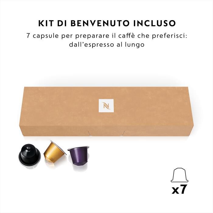 DE LONGHI - Macchina da caffè Pixie EN127.S capsule Nespresso-silver