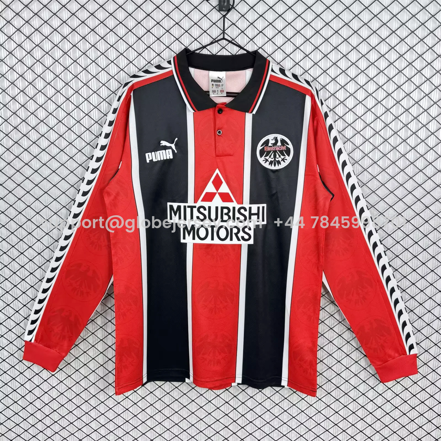 Retro Frankfurt 1996-98 Home Long Sleeves Jersey