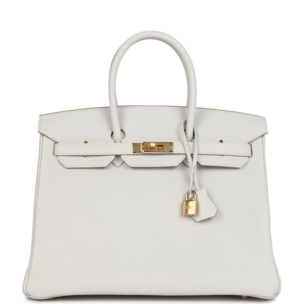 Birkin 35 Gris Pale Togo Gold Hardware