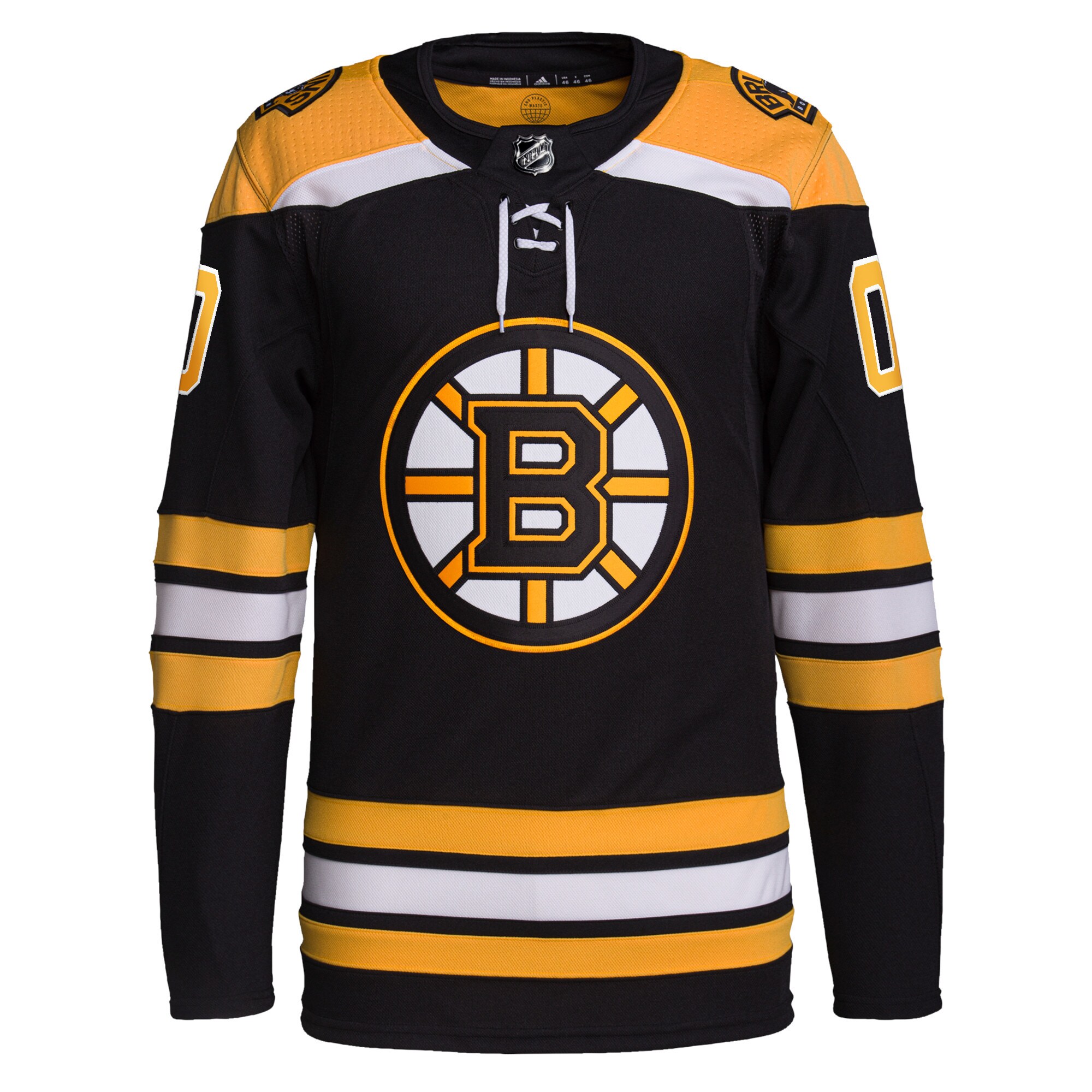 Boston Bruins   Home  Primegreen  Custom Jersey – Black