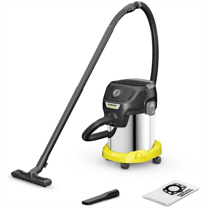 KARCHER - Bidone aspirapolvere KWD3S-Giallo/Nero