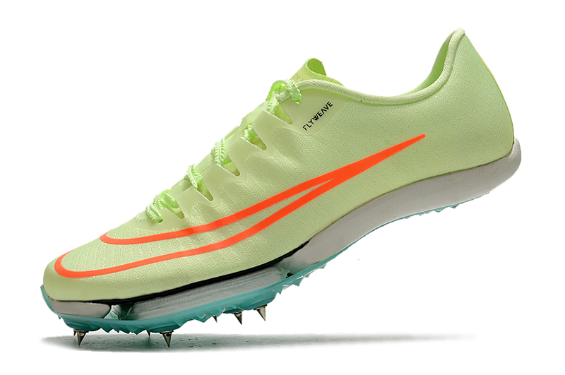 Knitted air cushion maxfly avocado color men's and women's sprint spikes Su Bingtian 9''83 Asian record