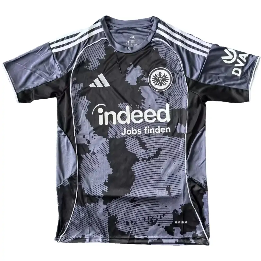 2025-26 Eintracht Frankfurt Second Away Kit Short Sleeve - Fans Edition