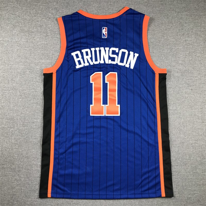 Men's Jersey 2024 Season Knicks #11 Blue City Edition BRUNSON
