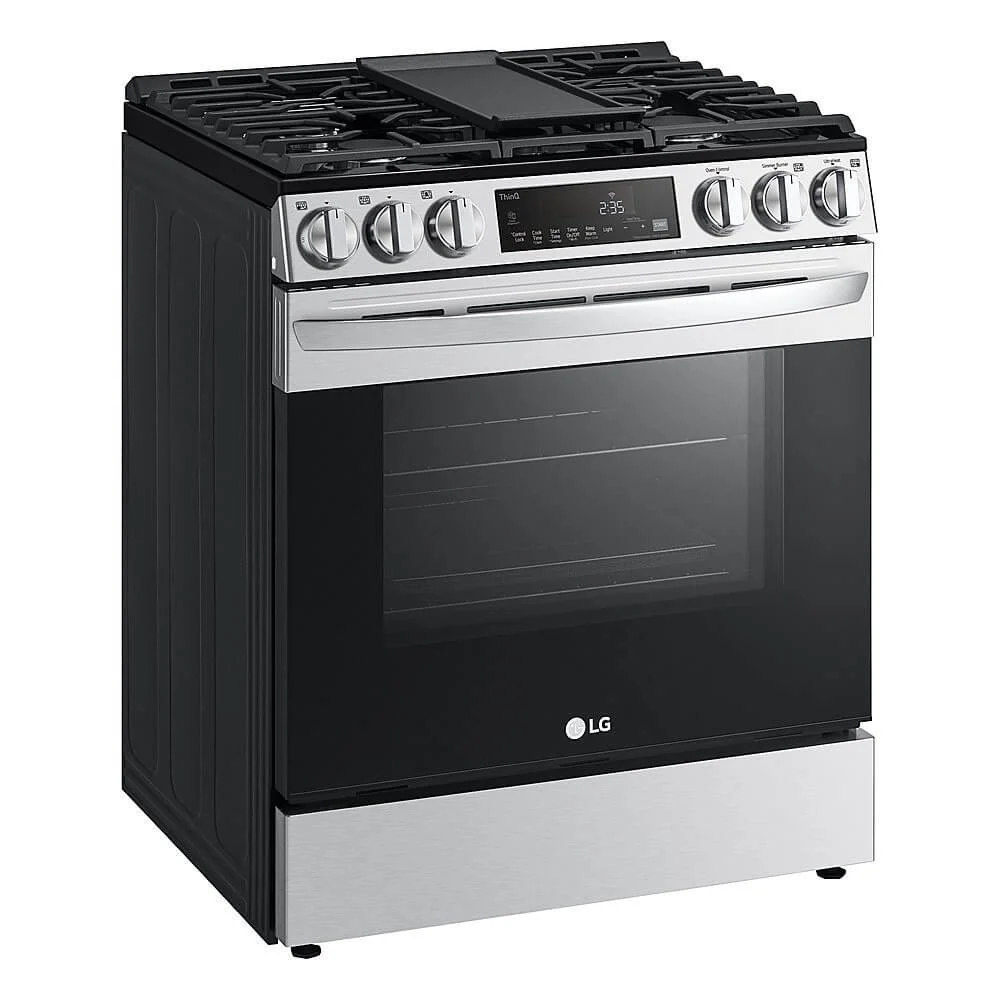 LG LSGL5833F 5.8 Cu. Ft. Stainless Steel Slide-In Gas Range