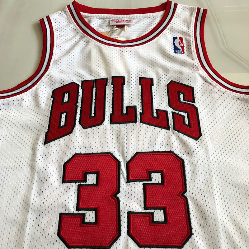 Chicago Bulls Pippen 33 White MN