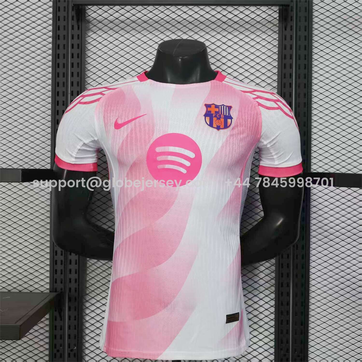 Barcelona 25-26 Red and White Diagonal Gradient Special Jersey - Player Version