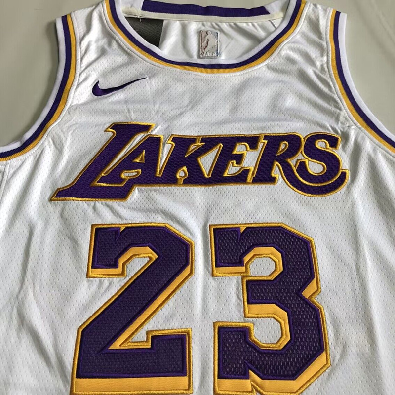 LeBron James Los Angeles Lakers White 23 MN