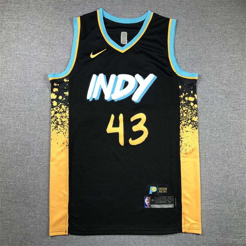Men's Jersey 2024 Season Pacers #43 Black City Edition SIAKAM