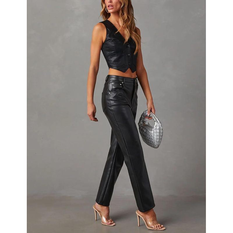 Women's Button Up Sleeveless Vest