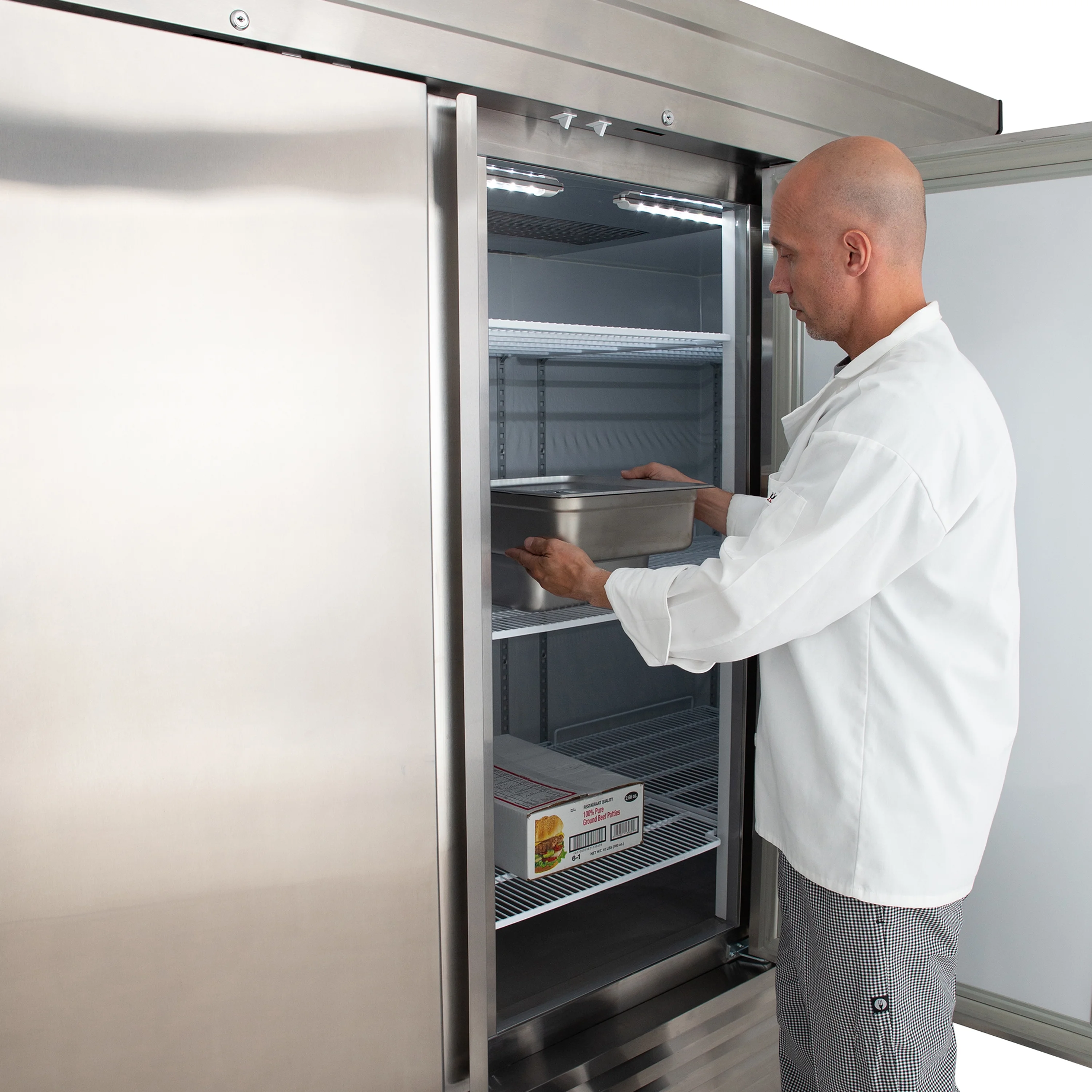 Maxx Cold V-Series 3 Door Reach-In Freezer, Bottom Mount, 81