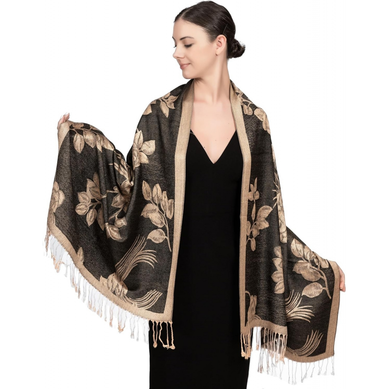 Reversible Paisley Pashmina Rave Scarf