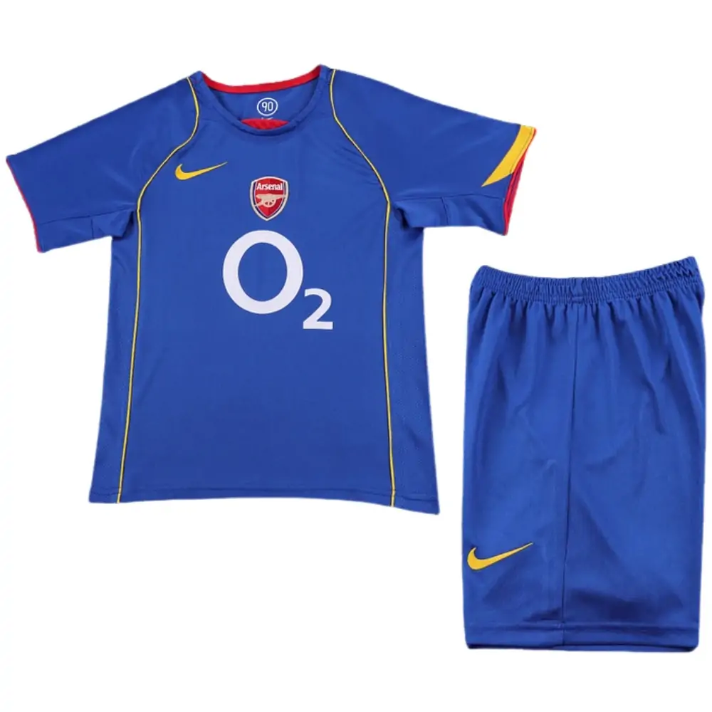 2004-05 Arsenal Away Retro Children's Jersey Set - Fans Edition