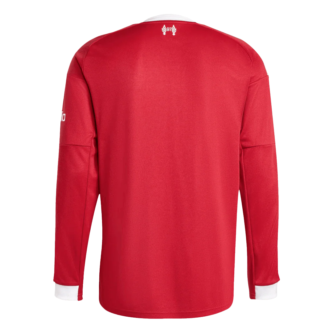 Liverpool Home Long Sleeve Soccer Jersey 2025/26