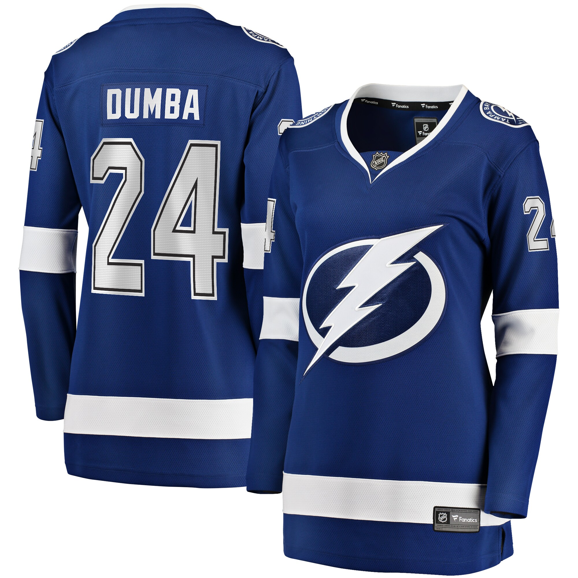 Matt Dumba Tampa Bay Lightning Fanatics Women’s Home Breakaway   Jersey – Blue