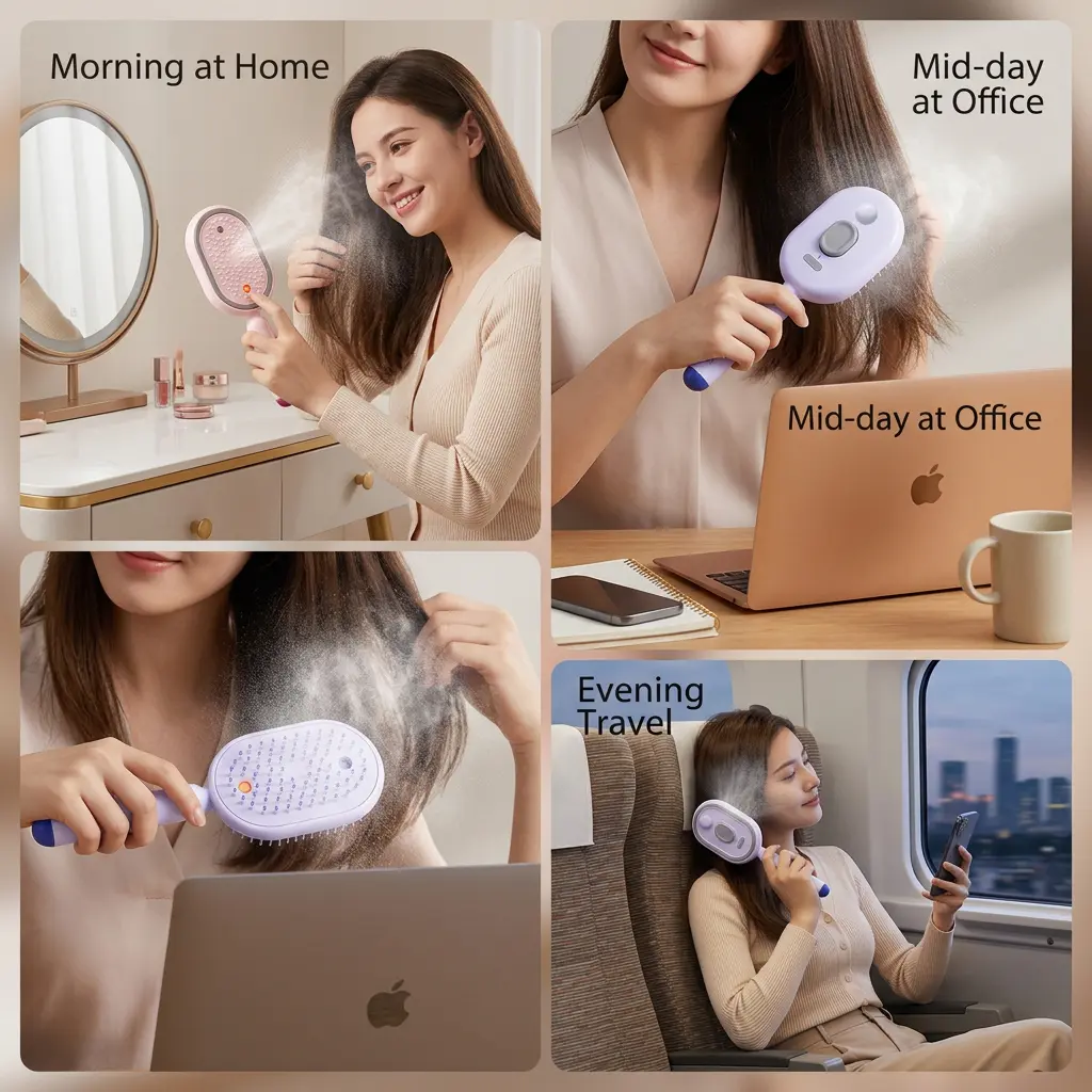 Multi-Function Hair Mist Spray Comb