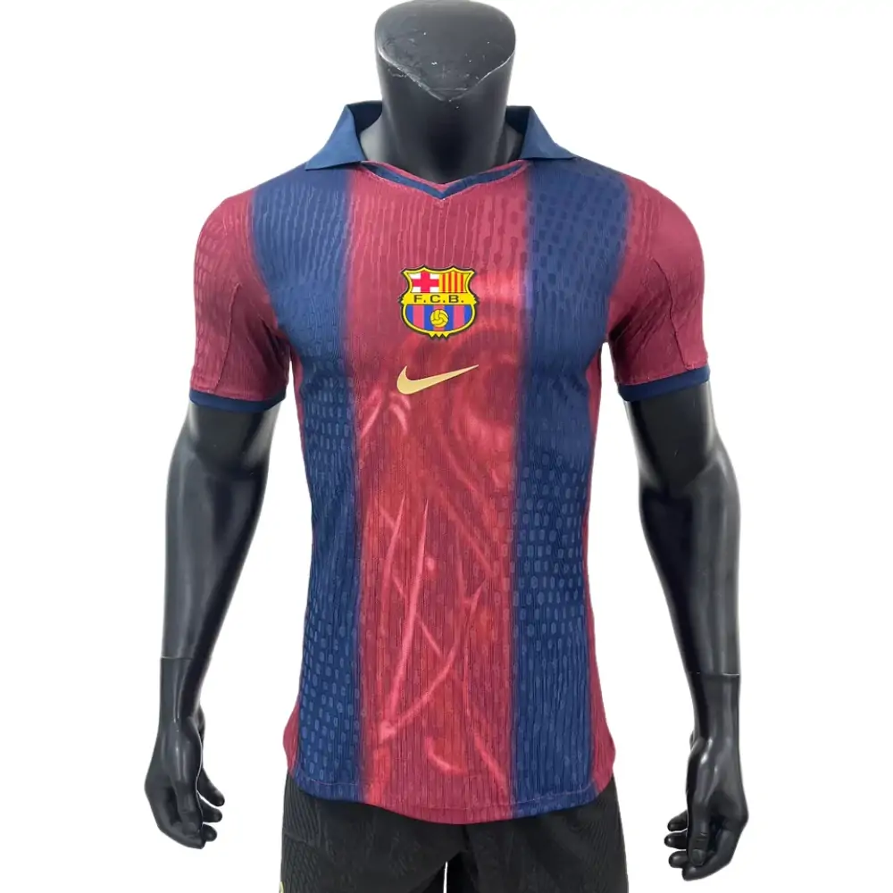 2025-26 Barcelona Retro Collaboration Jersey - Player Edition
