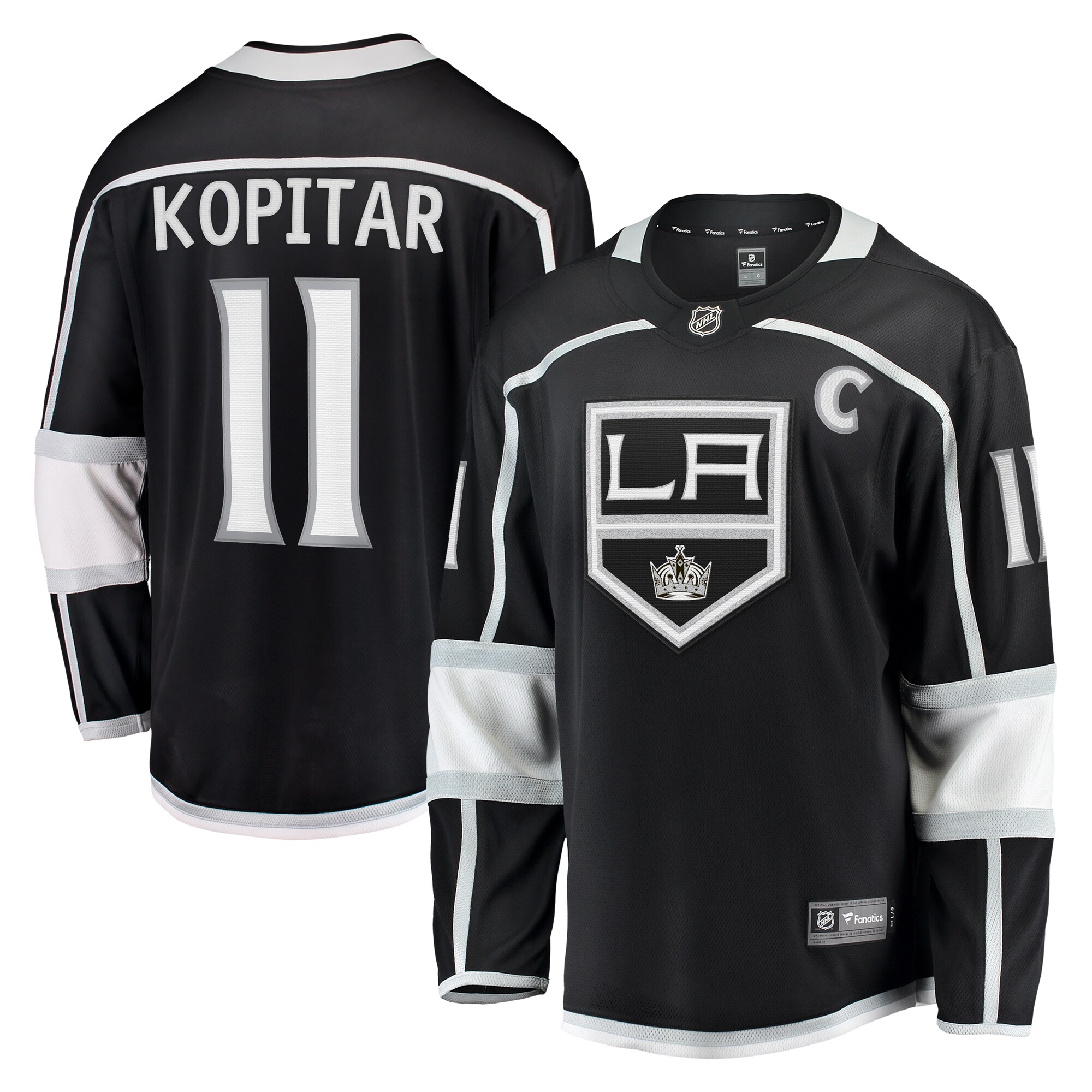 Anze Kopitar Los Angeles Kings Fanatics Home Breakaway Jersey – Black