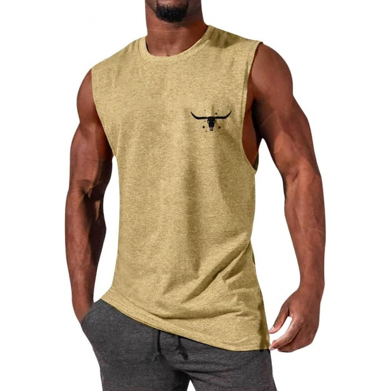 Men's Tank Tops Sleeveless Tee Shirts Casual Summer