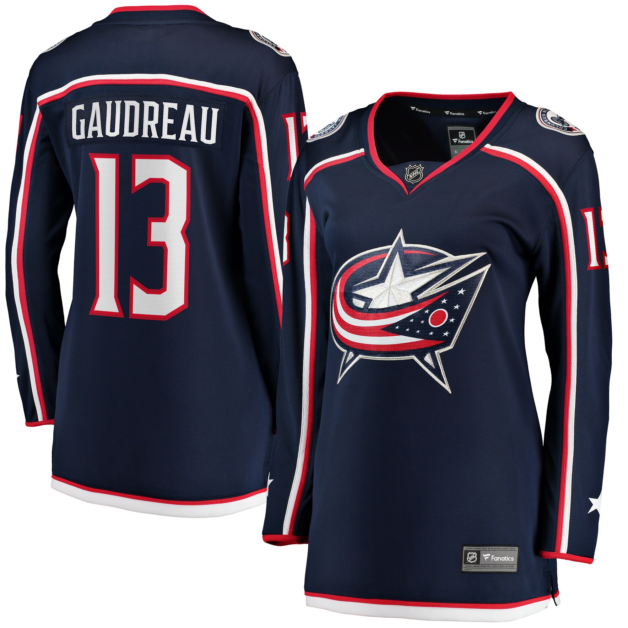 Johnny Gaudreau Columbus Blue Jackets Fanatics Women’s Breakaway   Jersey – Navy