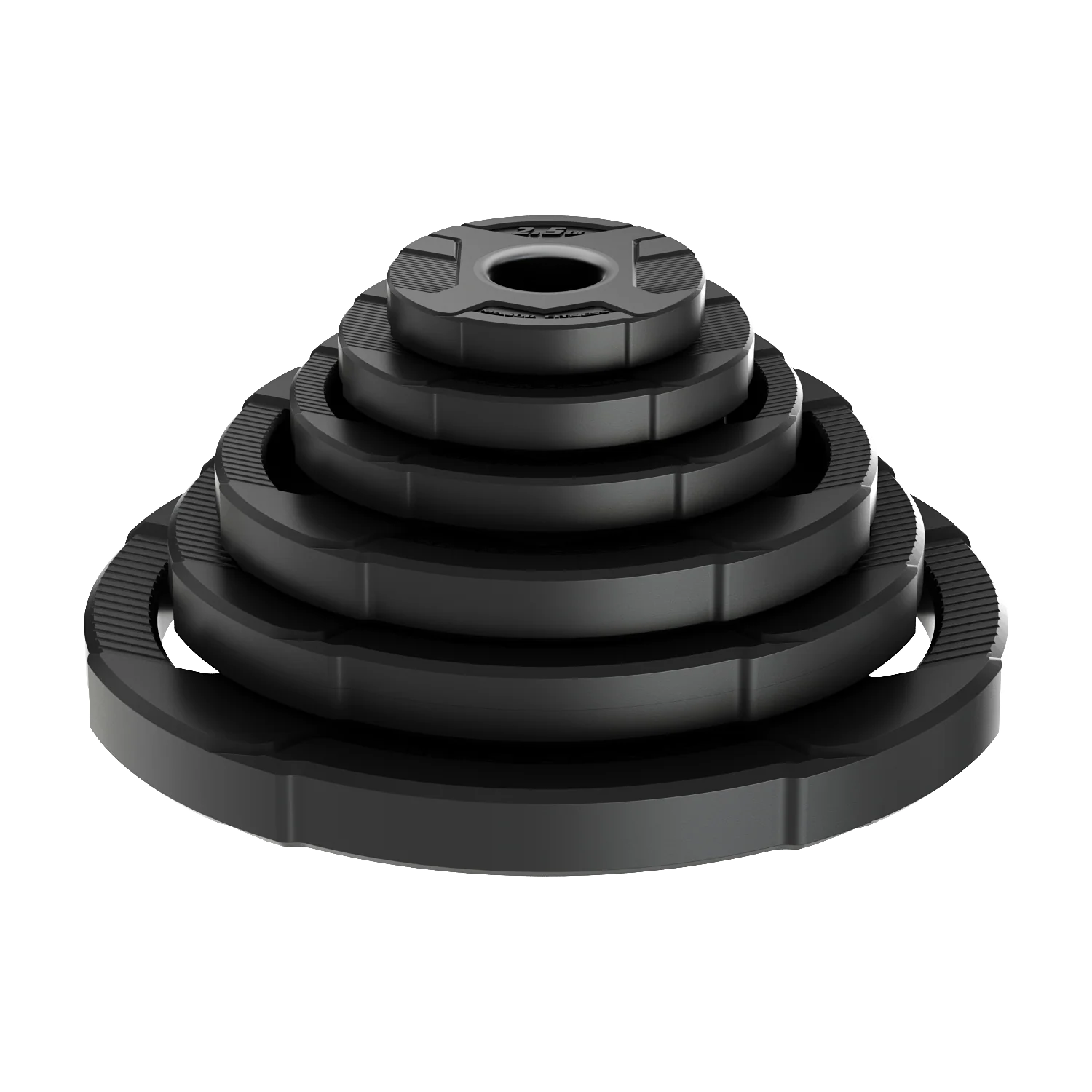 Major Fitness Rubber Coated Olympic Cast Iron Grip Plates