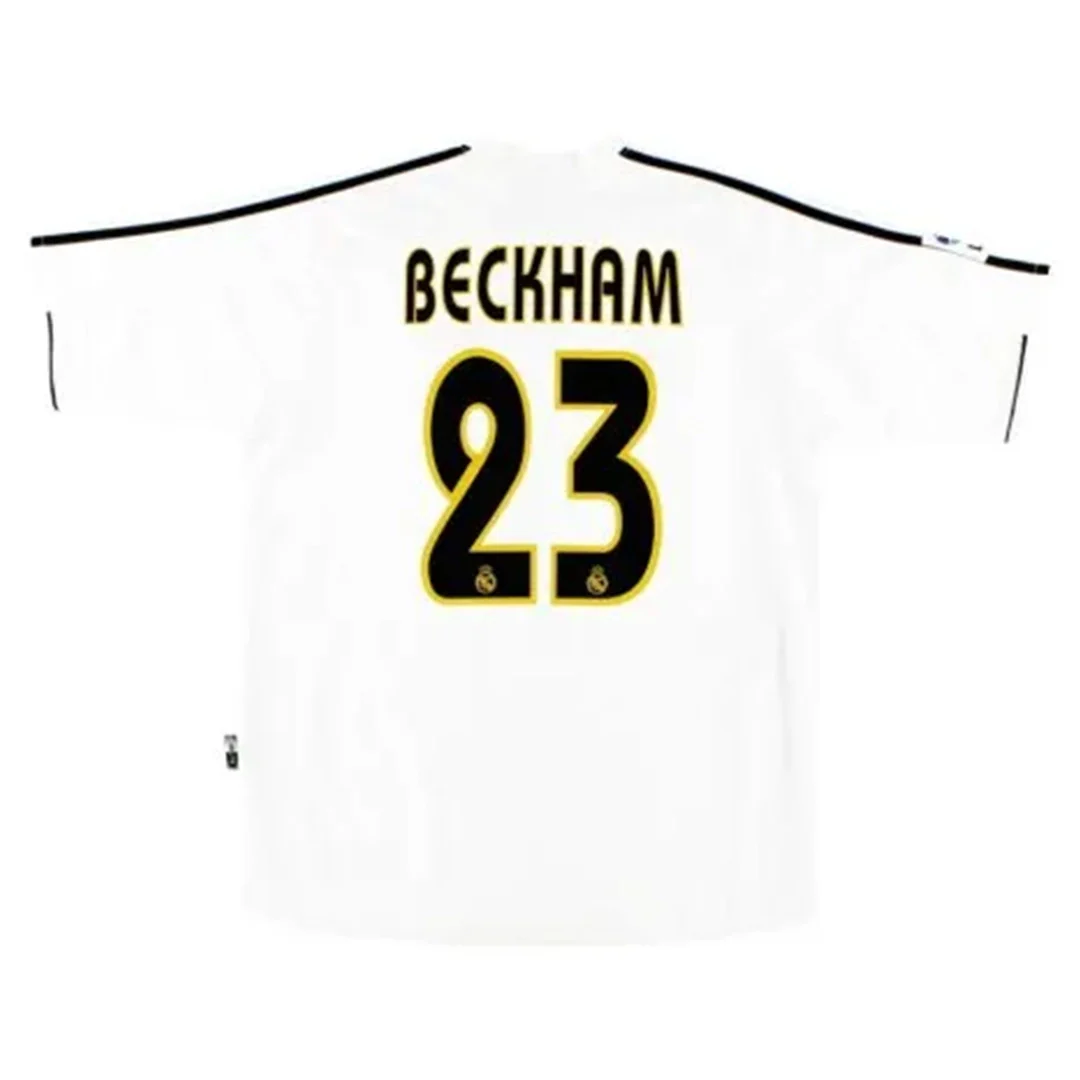 BECKHAM #23 Real Madrid 2003/04 Home Retro Football Jersey