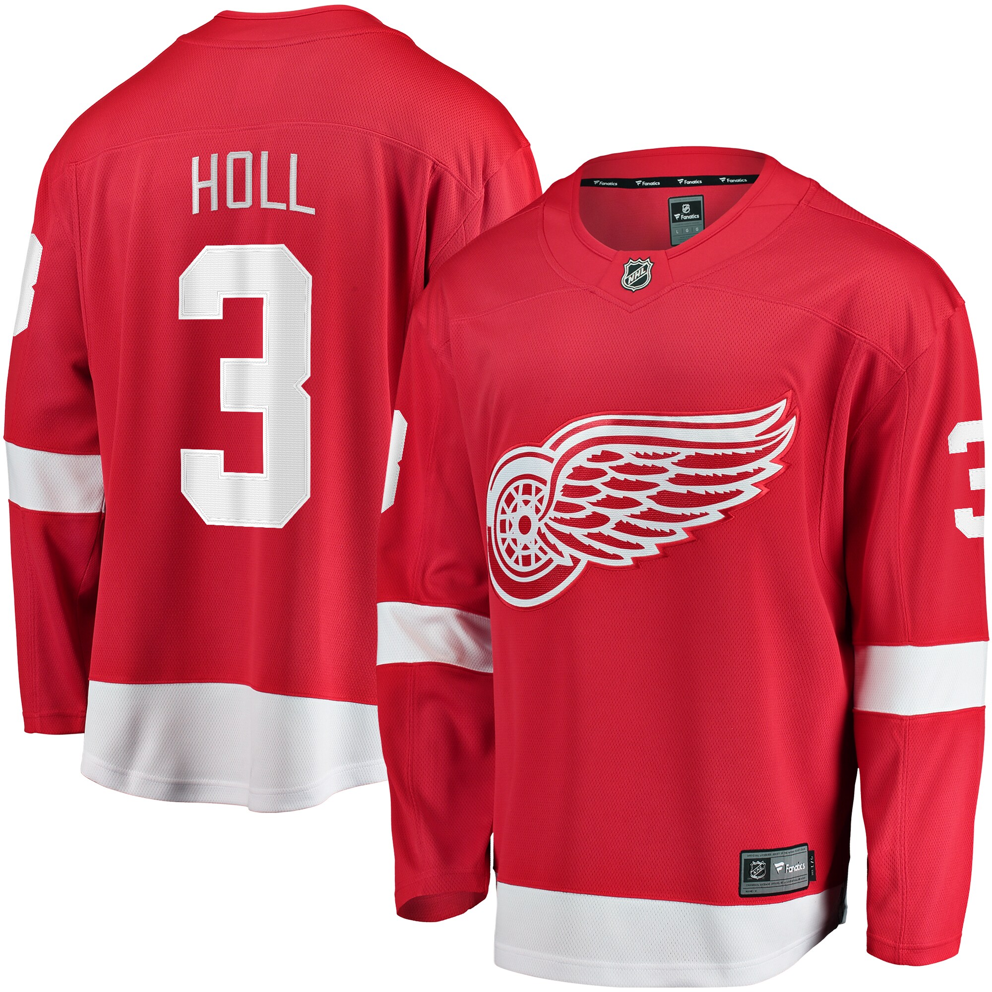 Justin Holl Detroit Red Wings Fanatics Home Breakaway Jersey – Red
