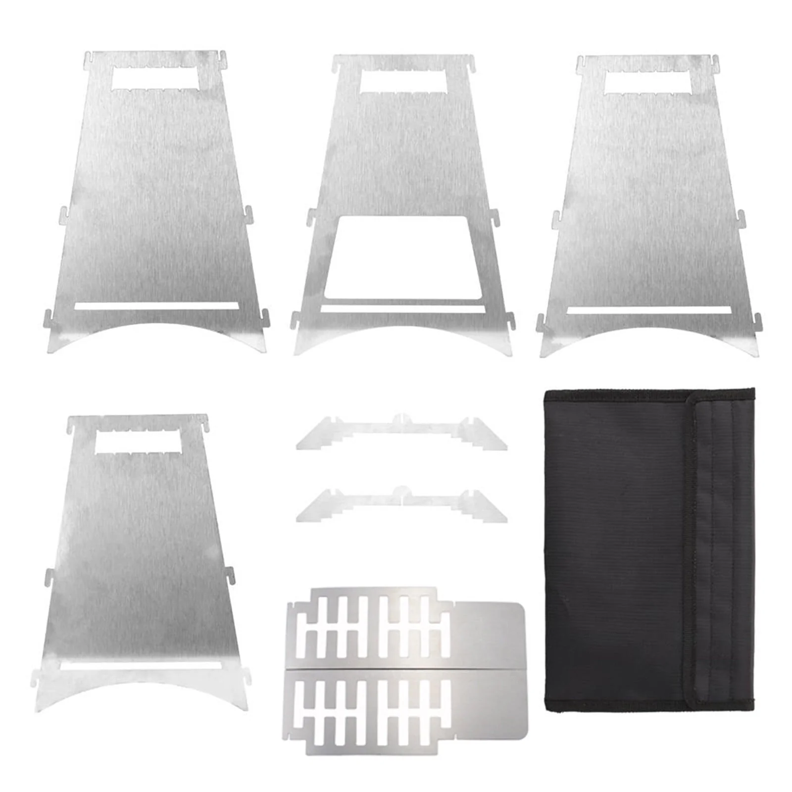 Folding Portable Barbecue Charcoal Grill, Barbecue Desk Tabletop Outdoor Stainless Steel Smoker BBQ For Outdoor Cooking Camping Picnics Beach