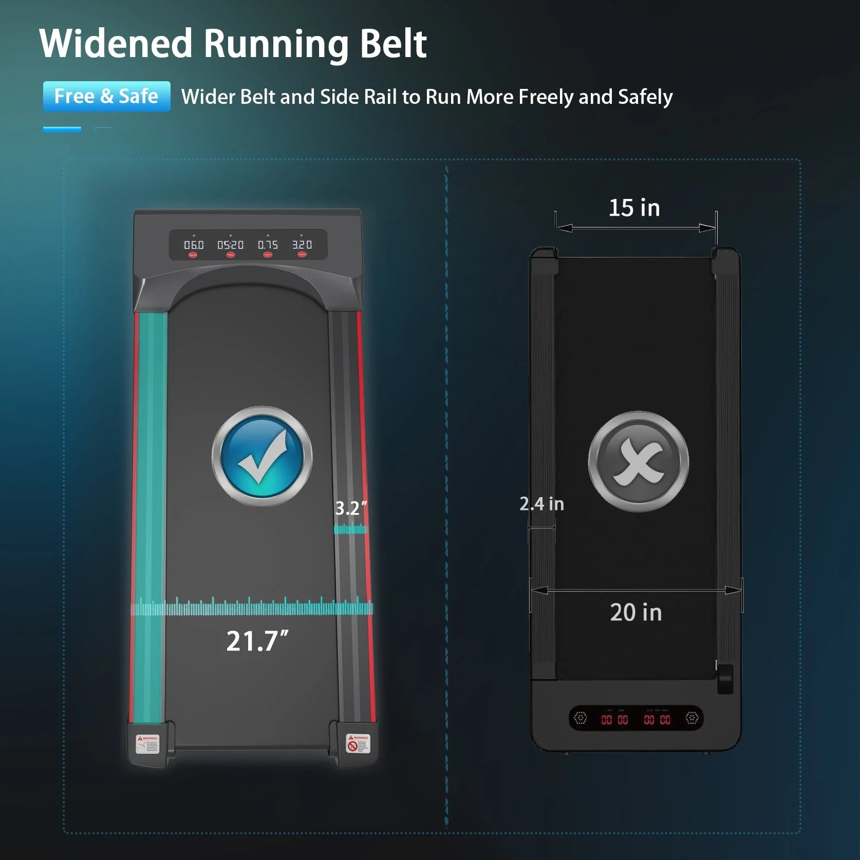 Best  Walking Pad, Walking Treadmill Under Desk Treadmill  Under Desk Treadmill Machine Walking Pad for Home Office Portable Treadmill in LED Display