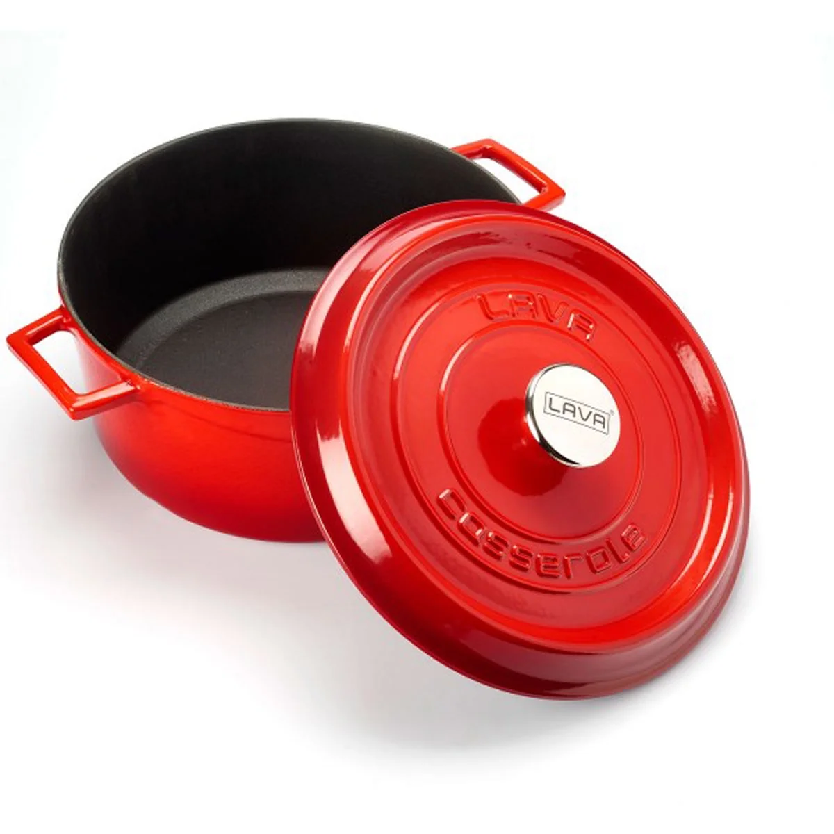 Lava Enameled Cast Iron Dutch Oven 7 Qt. Round with Trendy Lid