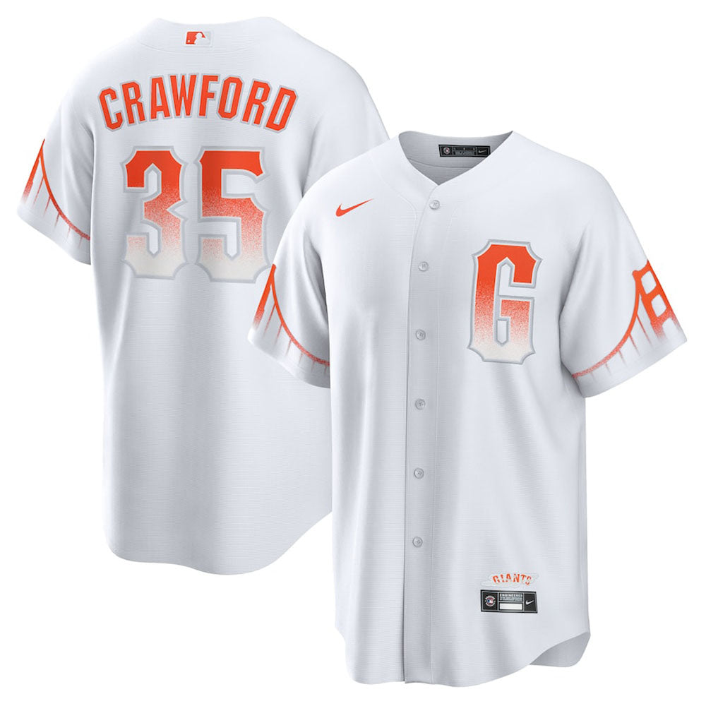 Men's San Francisco Giants Brandon Crawford City Connect Replica Jersey - White