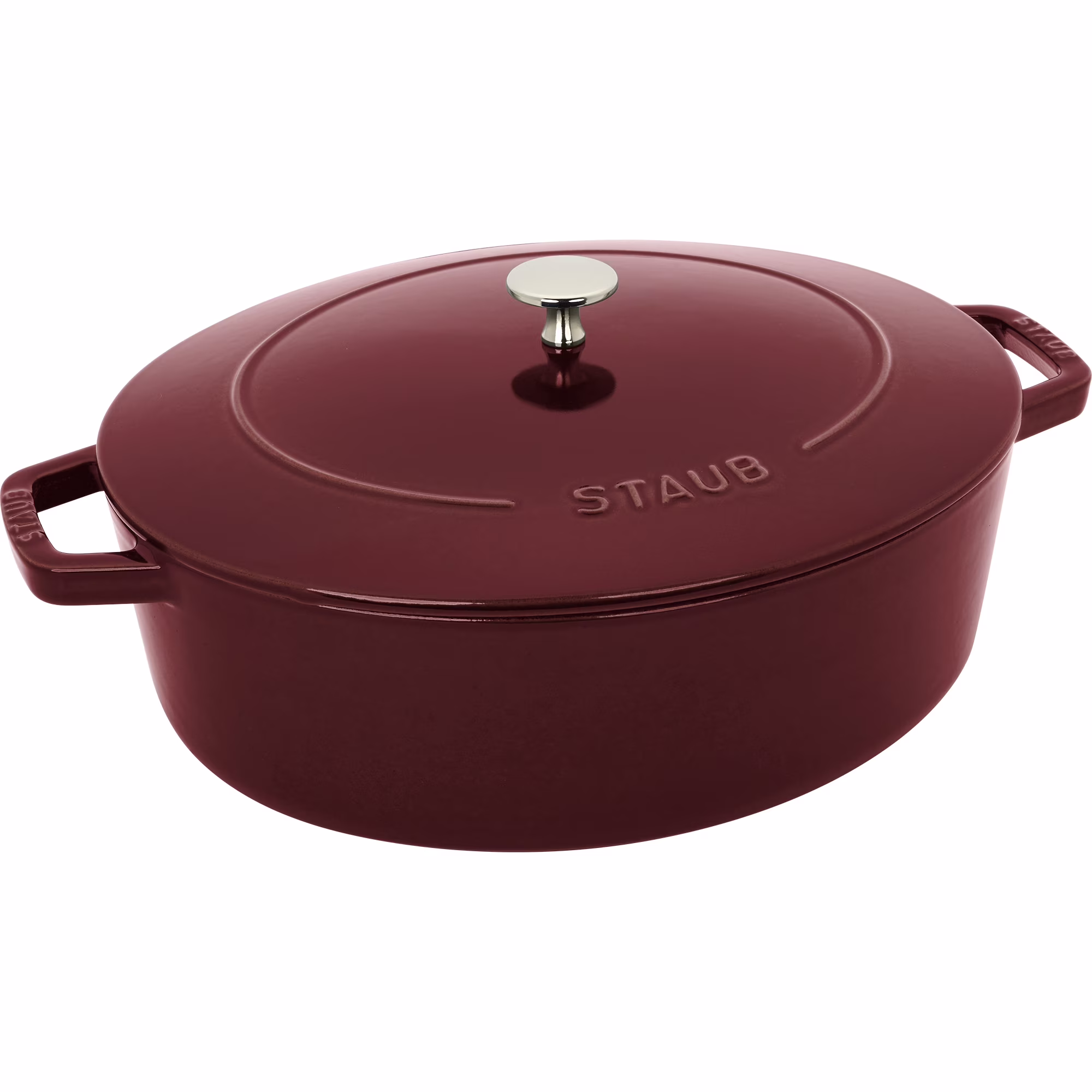 Staub Cast Iron 6.25-qt Shallow Oval Dutch Oven - Citron