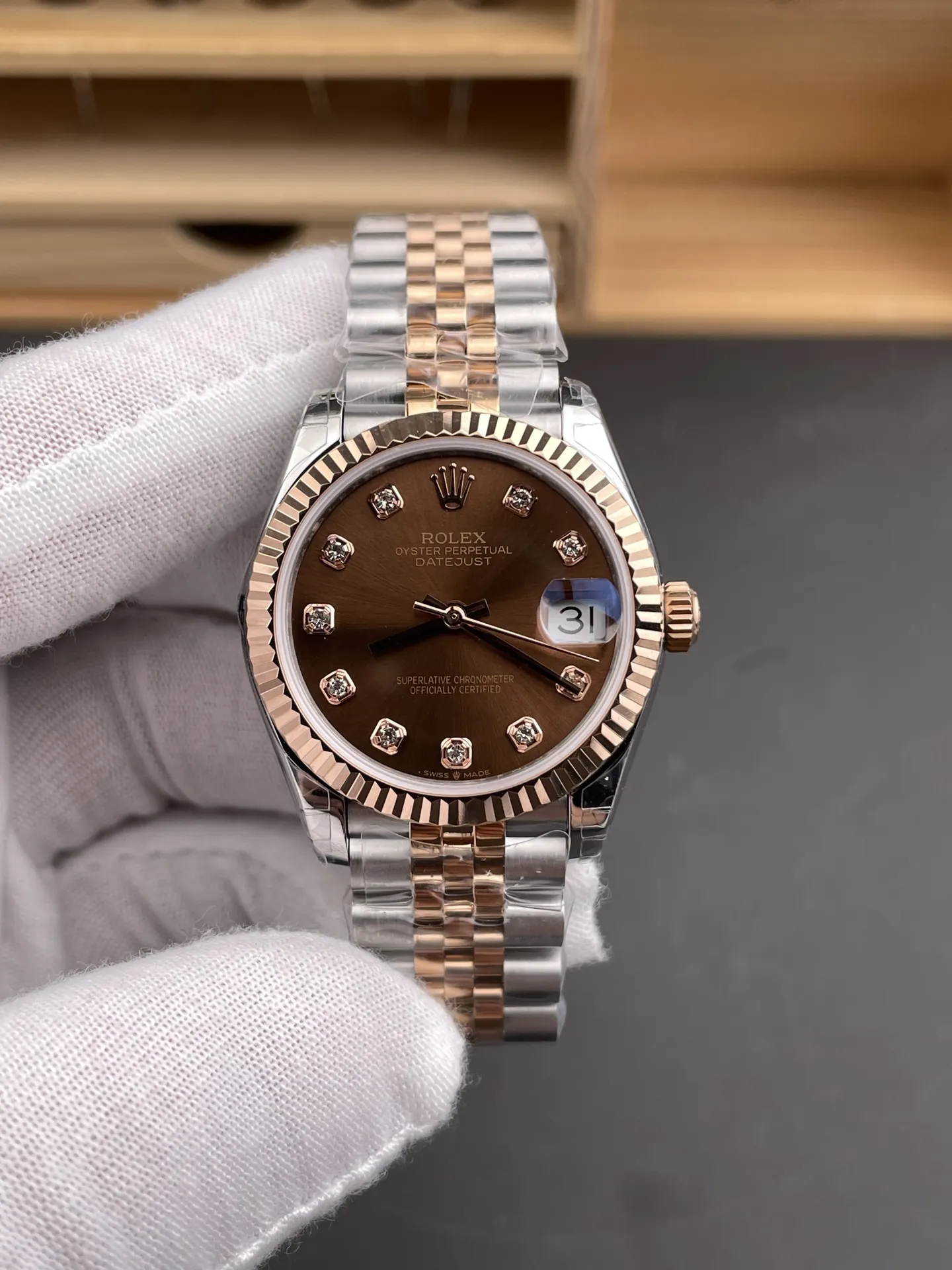 Rolex Datejust Rose Gold Ladies 31mm