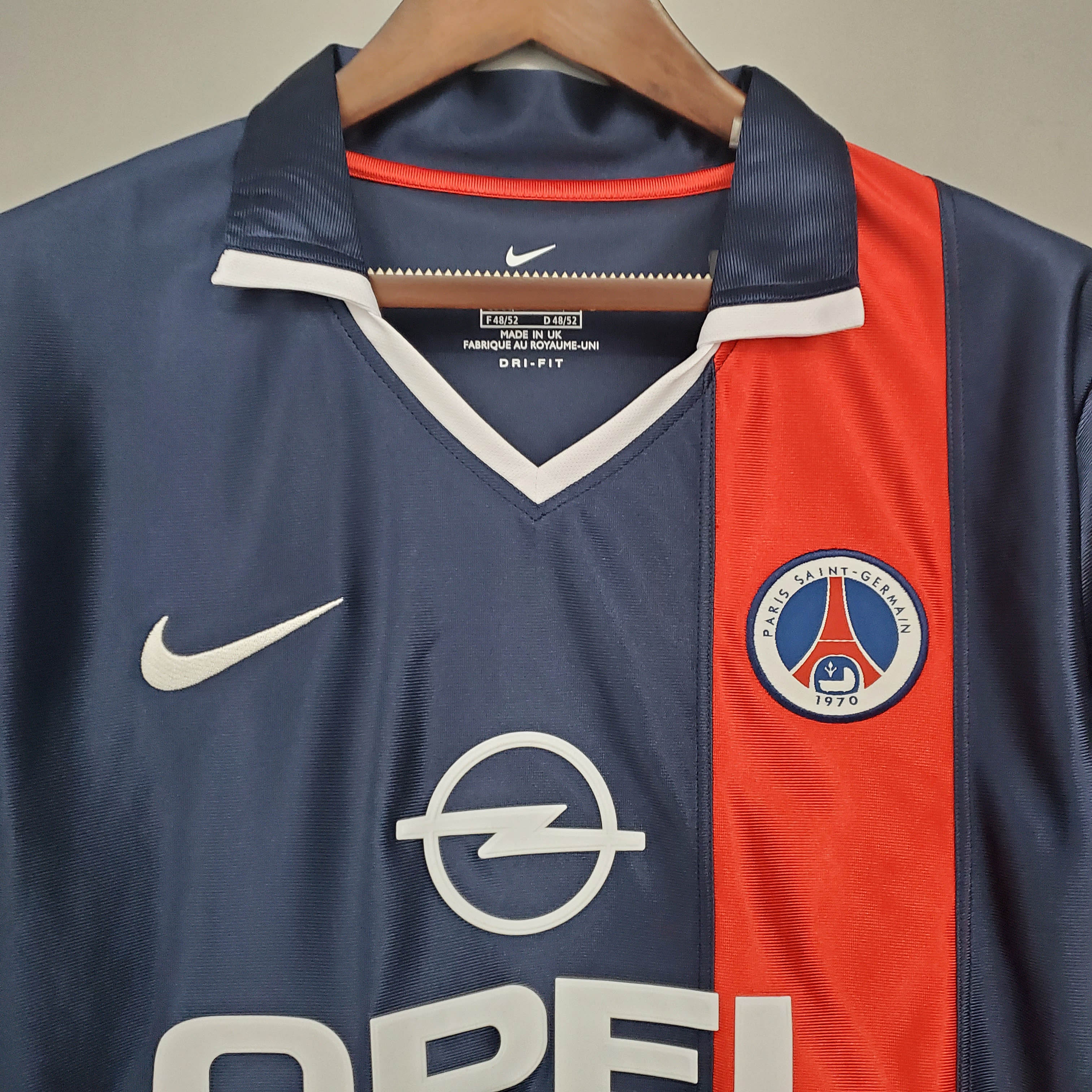 2001/2002 Retro Psg Paris Saint-Germain Home - Fans Edition