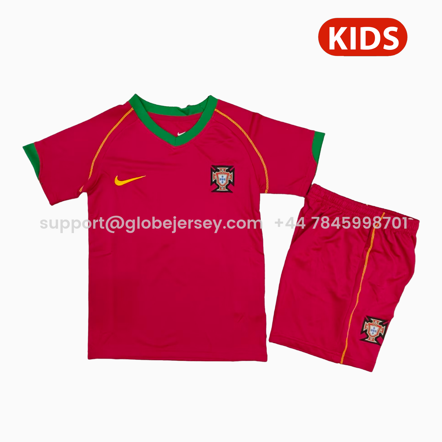 Retro Portugal 2006 Home Kids Kit