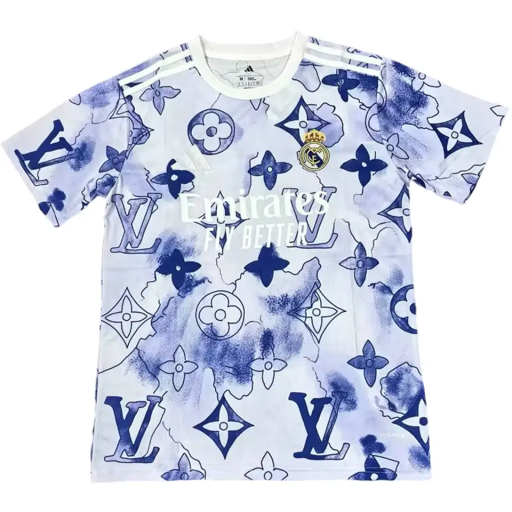 2025-26 Real Madrid LV co-branded white jersey - fan version