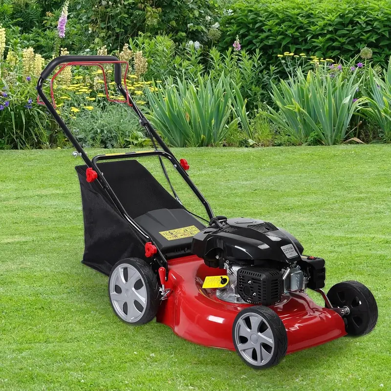 20-Inch Rear-Wheel Drive Gas Lawn Mower – 141cc 4-Stroke Engine. 50L Grass Catcher. 2850 RPM Blade Speed