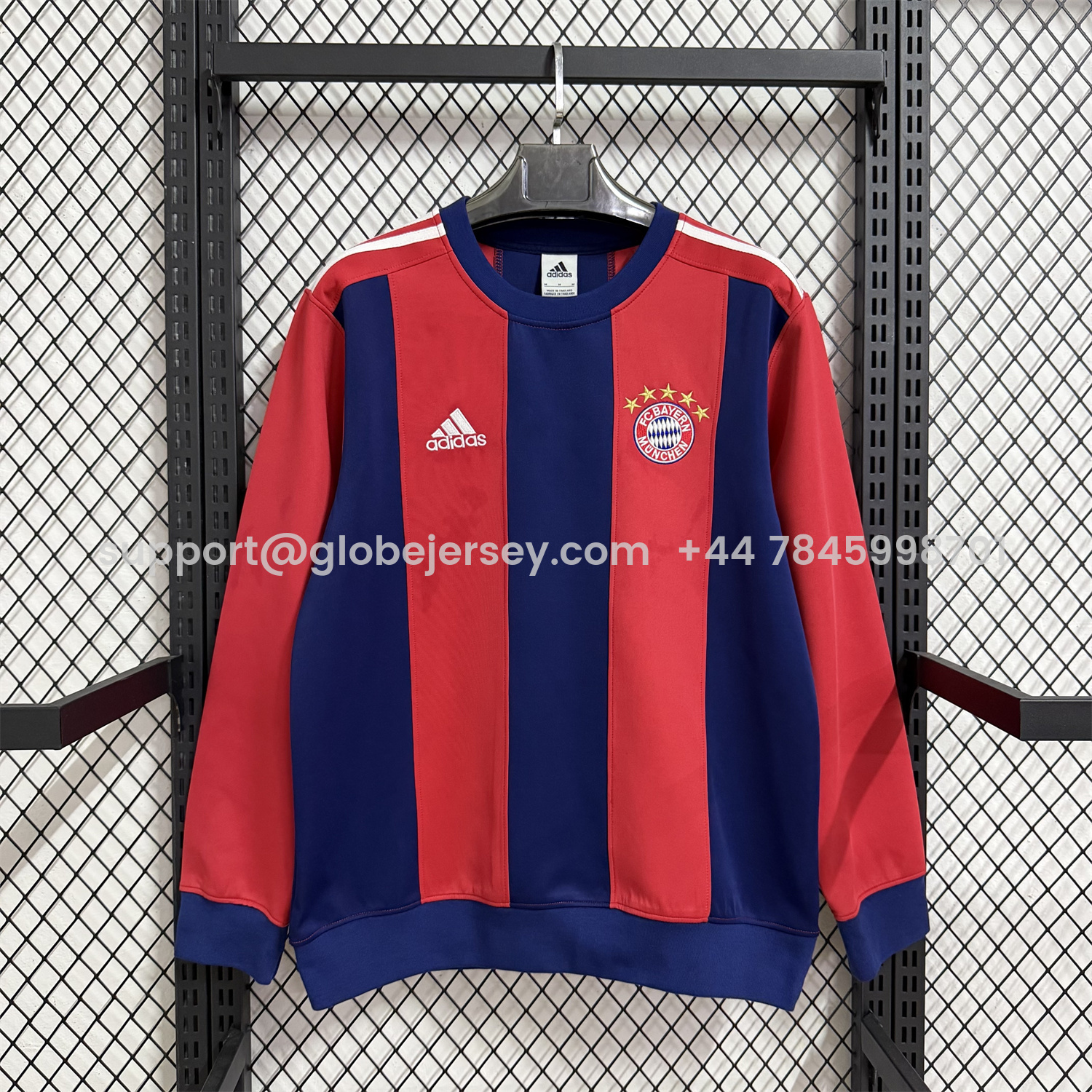 Bayern Munich 25-26 Red And Blue Unisex Pullover Hoodie