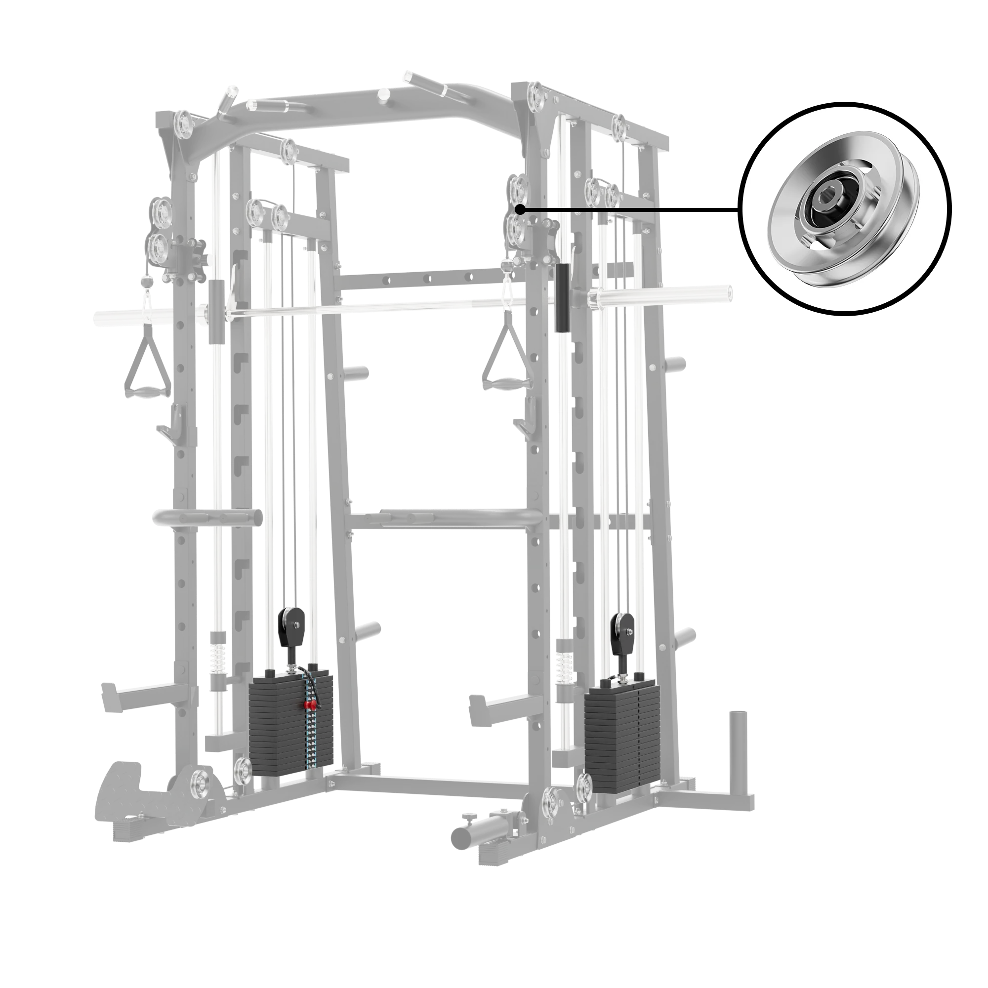 Major Fitness Aluminum Pulley & Weight Stack Bundle