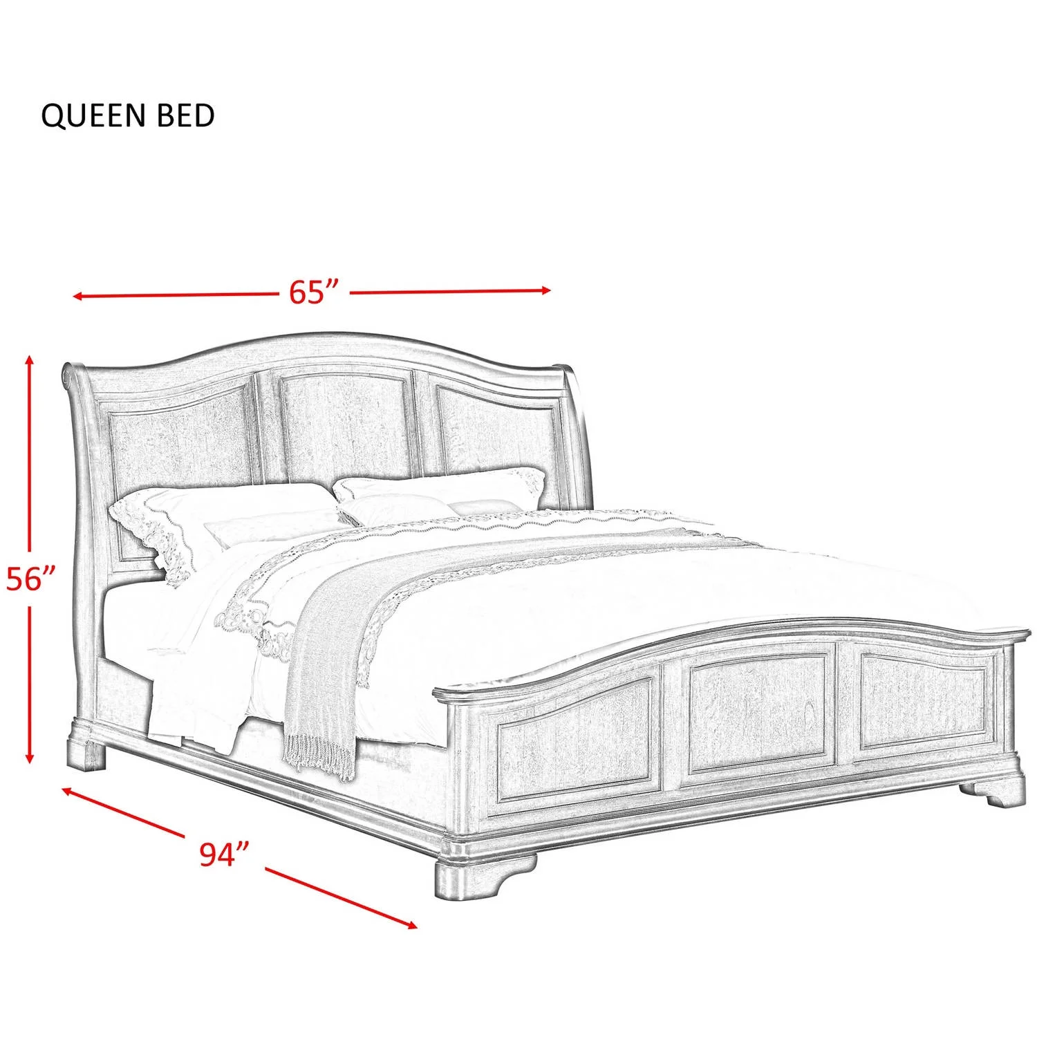 Picket House Furnishings Conley Cherry Panel Bedroom Set, Multiple Sizes and Configurations