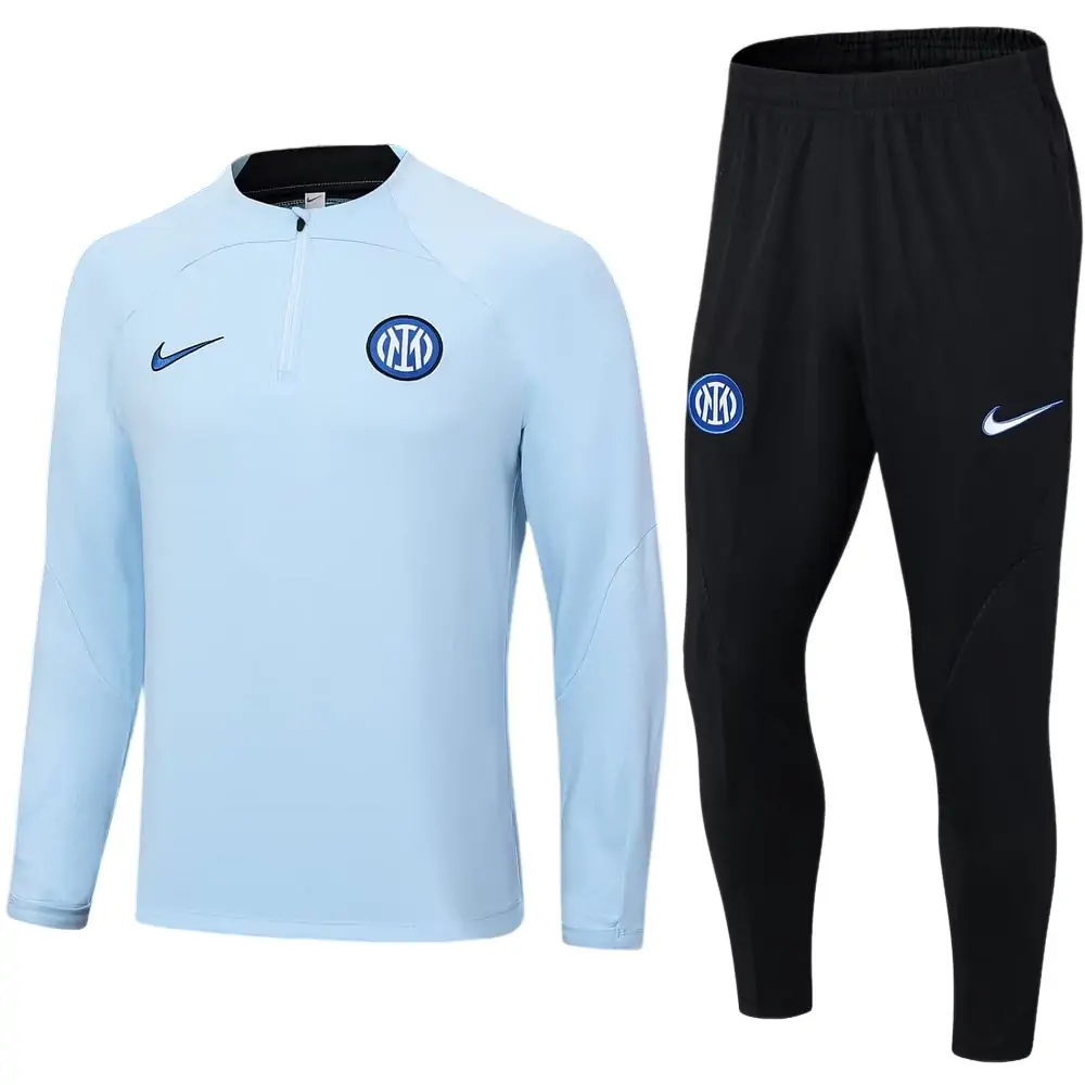 2023/2024 Inter Milan half-pull training suit blue suit 1:1 Thai quality suit