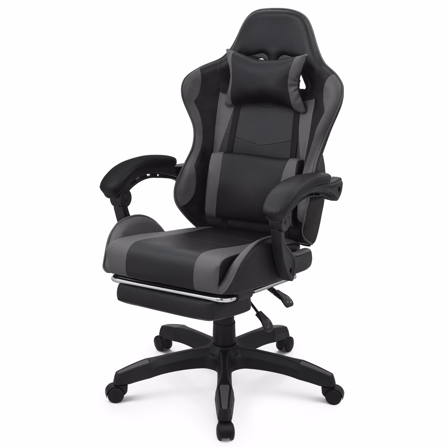 Magshion Adjustable Gaming Chair, Ergonomic PC Computer Seat with Headrest and Lumbar Support for Adults Teens Desk Chair, Black