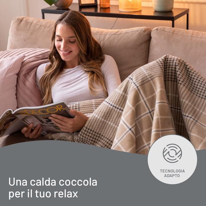 IMETEC - CALDOPLAID ADAPTO ELEGANCE 180X140 CM-Beige