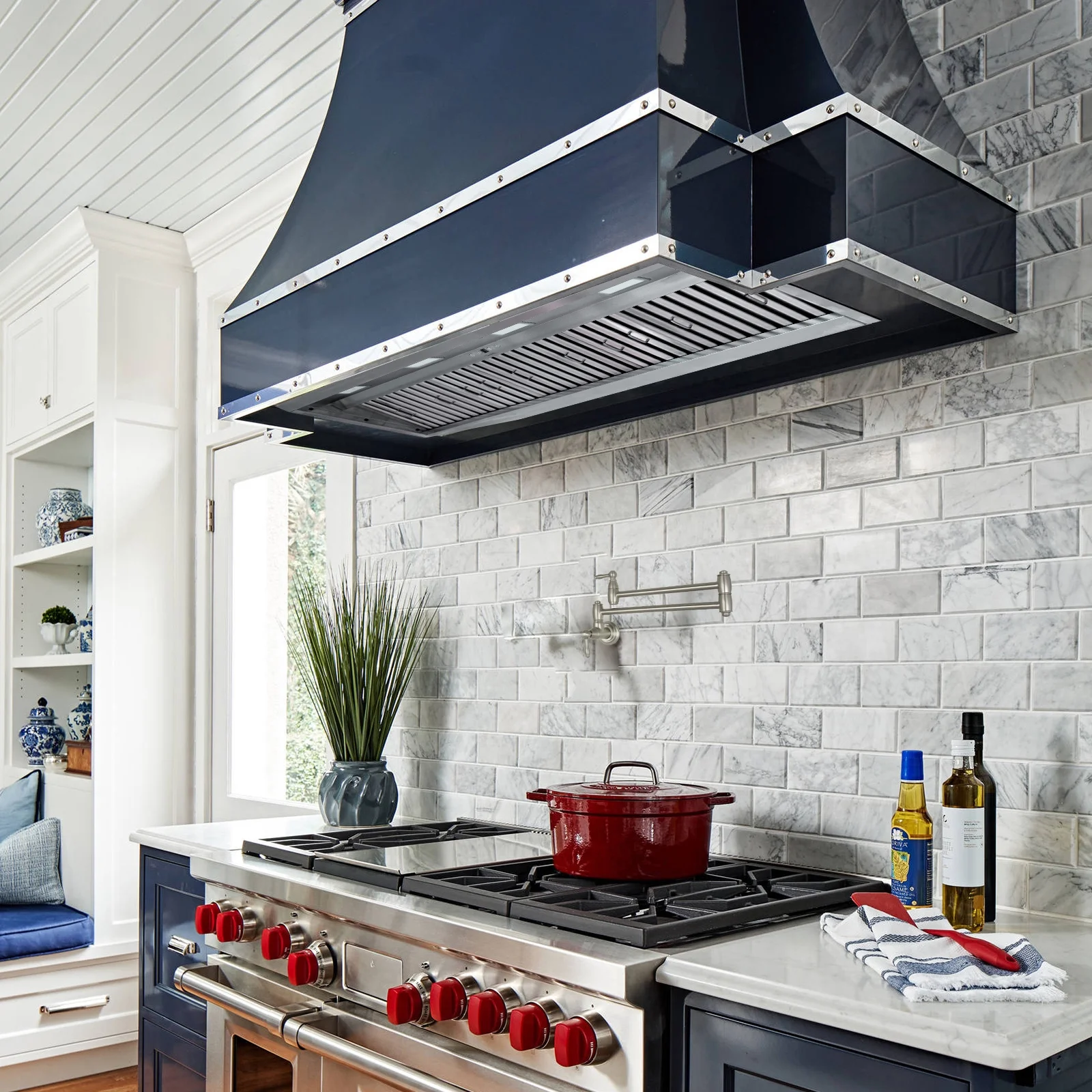 Akicon 48 Inch Range Hood Insert, Stainless Steel 8