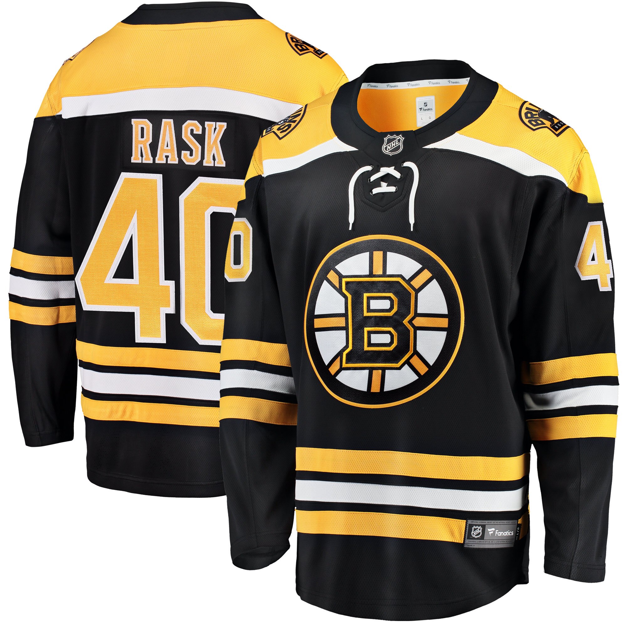 Tuukka Rask Boston Bruins Fanatics Breakaway Home Jersey – Black